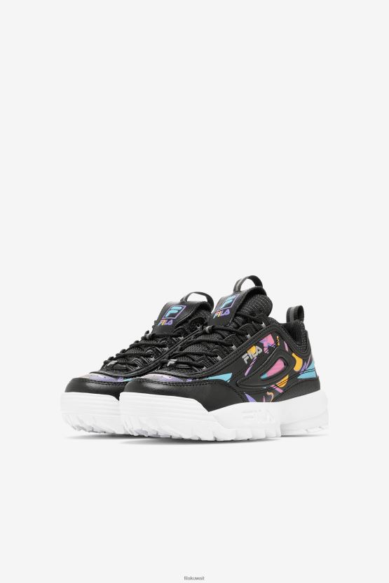 أسود/علكة/أبيض، لعبة Fila Little Kids Disruptor 2 Premium BX00H42199 أسود/العلكة/أبيض FILA