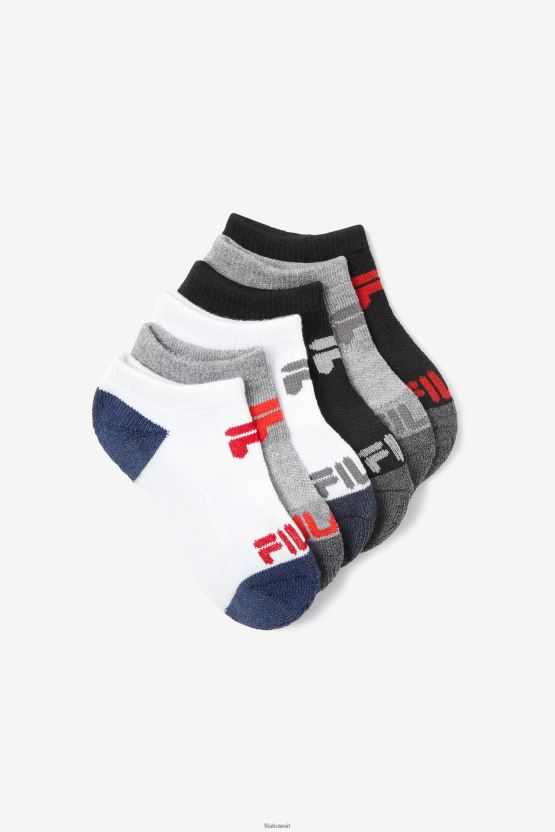 جوارب مبطنة متعددة للأطفال بدون عرض، عبوة من 10 قطع BX00H41068 متعدد FILA