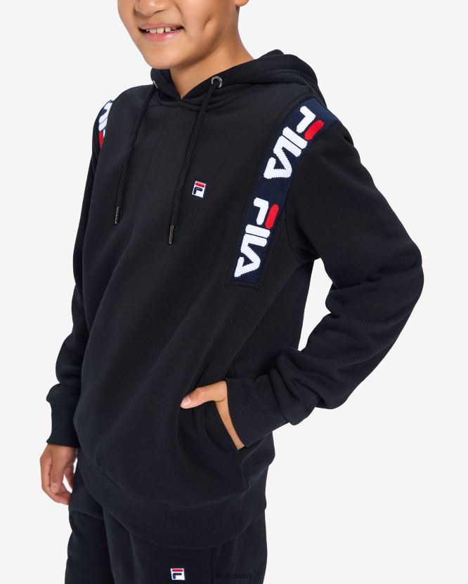 شارة فيلا سوداء للأطفال 2.0 غطاء محرك السيارة BX00H43094 أسود FILA