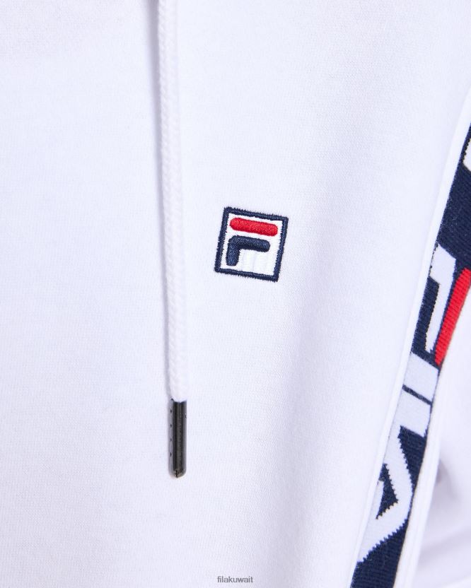 غطاء محرك السيارة شارة فيلا بيضاء للأطفال 2.0 BX00H43141 أبيض FILA
