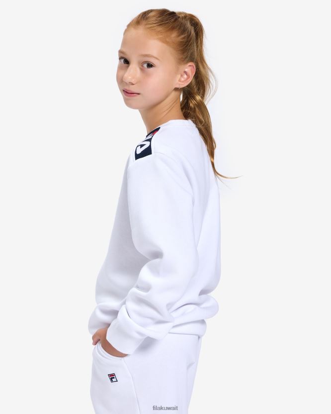 شارة الأطفال 2.0 كرو وايت فيلا BX00H43143 أبيض FILA