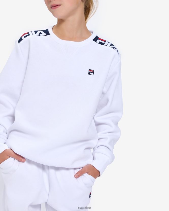 شارة الأطفال 2.0 كرو وايت فيلا BX00H43143 أبيض FILA