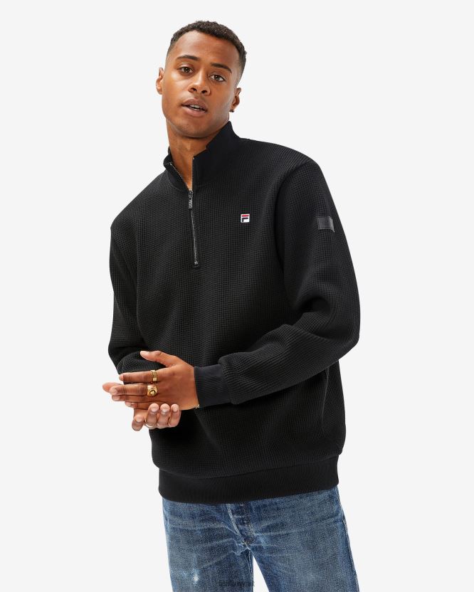 شارة الرجال السود 2.0 QTR ZIP FILA BX00H42604 أسود FILA