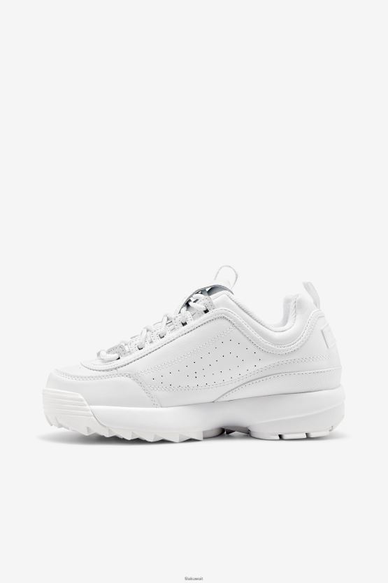 تريبل وايت فيلا للنساء 2 بريميوم BX00H41191 أبيض ثلاثي FILA
