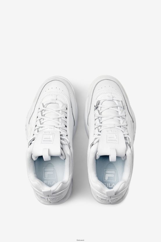 تريبل وايت فيلا للنساء 2 بريميوم BX00H41191 أبيض ثلاثي FILA