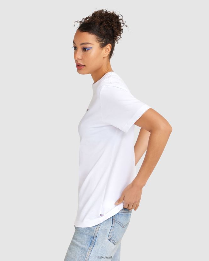 تي شيرت كلاسيكي للجنسين 2 فيلا بيضاء BX00H42465 أبيض FILA
