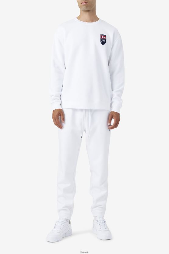 الأبيض فيلا 2pac التصحيح jogger BX00H4897 أبيض FILA