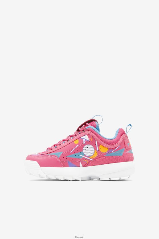 لعبة Big Kids' Disruptor 2 Premium Fila Bubblegum/أزرق/أبيض BX00H42066 الزاهي / الأزرق / الأبيض FILA