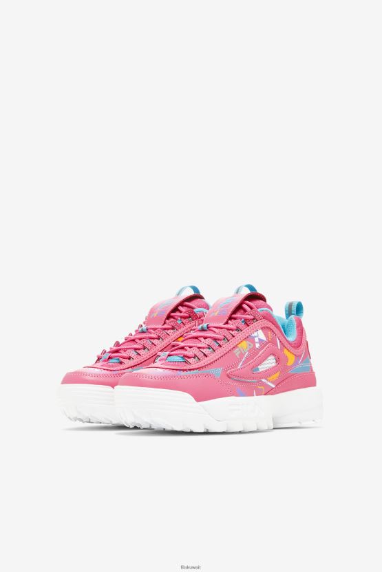 لعبة Big Kids' Disruptor 2 Premium Fila Bubblegum/أزرق/أبيض BX00H42066 الزاهي / الأزرق / الأبيض FILA