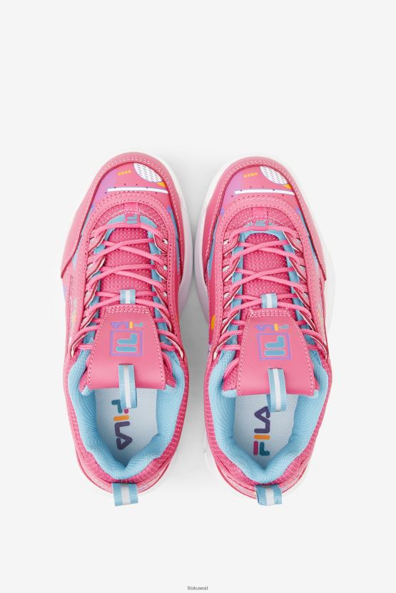 لعبة Big Kids' Disruptor 2 Premium Fila Bubblegum/أزرق/أبيض BX00H42066 الزاهي / الأزرق / الأبيض FILA