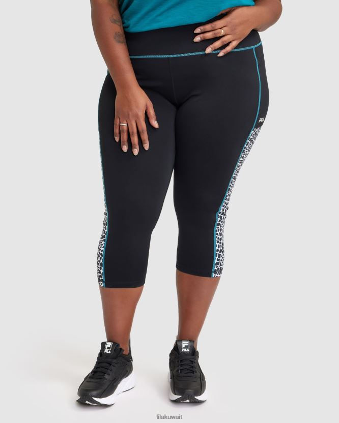 ريبيكا للسيدات 3/4 فيلا سوداء ضيقة BX00H42849 أسود FILA