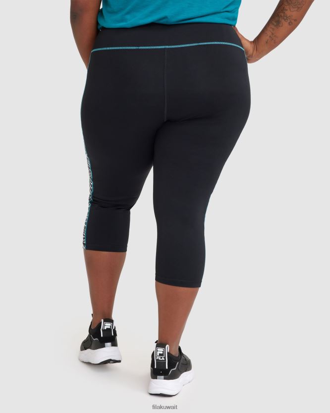 ريبيكا للسيدات 3/4 فيلا سوداء ضيقة BX00H42849 أسود FILA