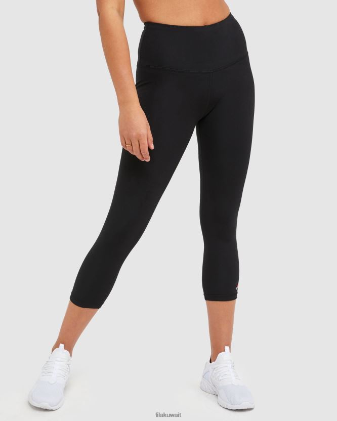 جوارب كلاسيكية للنساء مقاس 3/4 باللون الأسود BX00H42879 أسود FILA