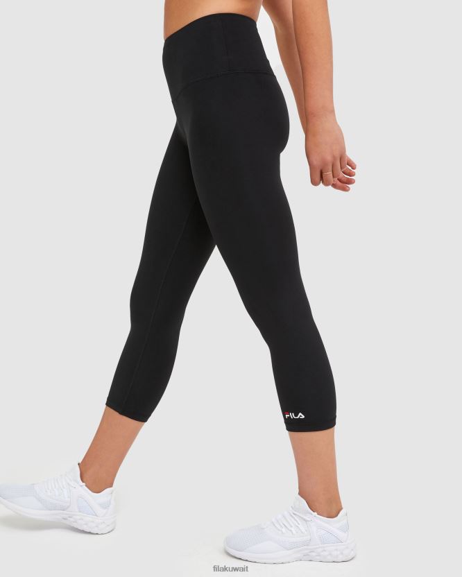 جوارب كلاسيكية للنساء مقاس 3/4 باللون الأسود BX00H42879 أسود FILA