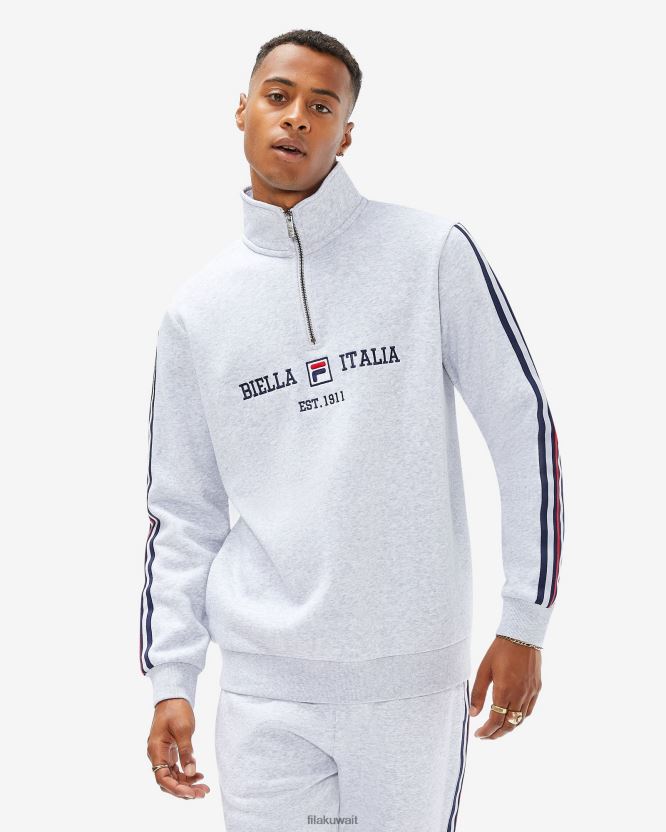 حذاء Aemero QTR بسحاب للرجال من Fila باللون الرمادي الفاتح Marle BX00H42617 مارل رمادي فاتح FILA