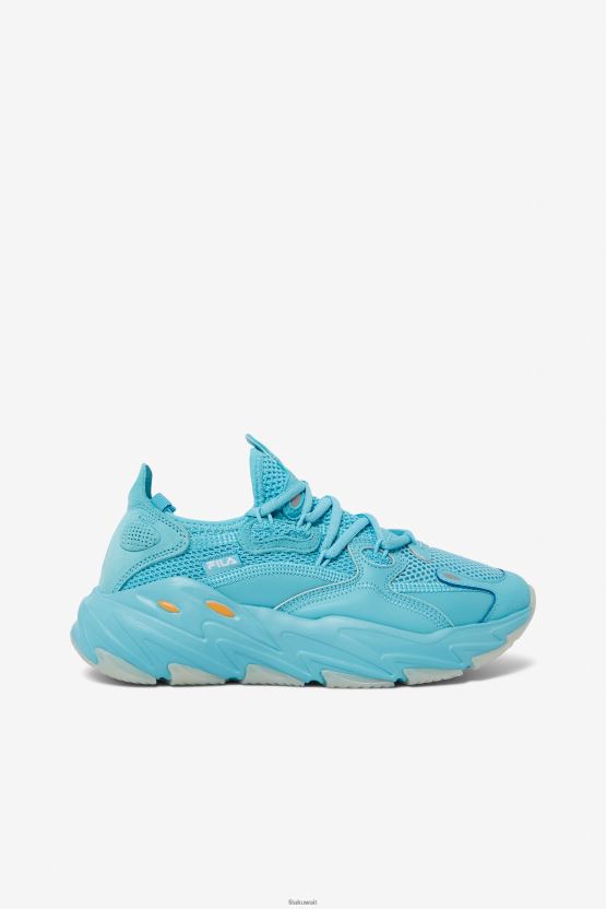 حذاء Angel Blue/مشمشي مغسول/فضي Fila للسيدات Ray Tracer Evo 2 BX00H41299 الملاك الأزرق/غسل المشمش/الفضي FILA
