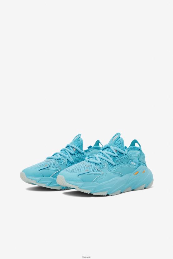 حذاء Angel Blue/مشمشي مغسول/فضي Fila للسيدات Ray Tracer Evo 2 BX00H41299 الملاك الأزرق/غسل المشمش/الفضي FILA