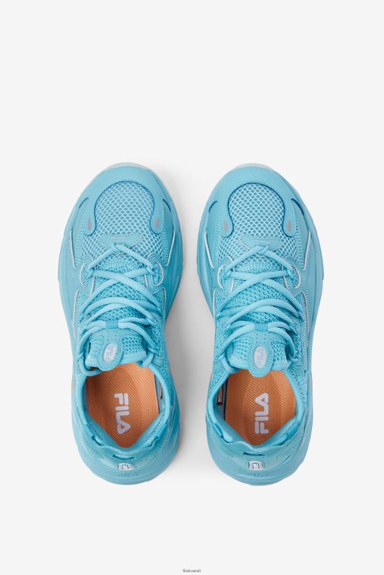 حذاء Angel Blue/مشمشي مغسول/فضي Fila للسيدات Ray Tracer Evo 2 BX00H41299 الملاك الأزرق/غسل المشمش/الفضي FILA
