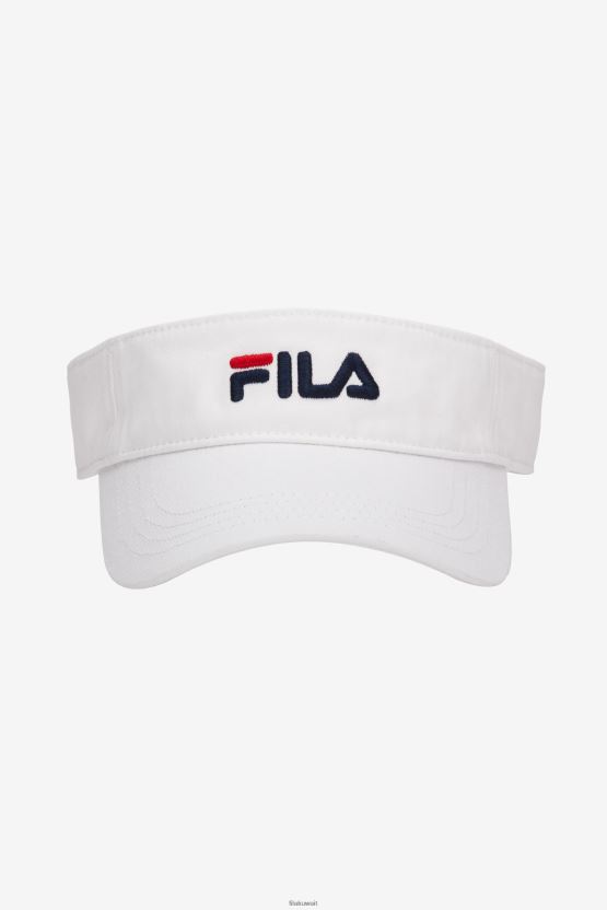 قناع فيلا أبيض مطرز BX00H41006 أبيض FILA