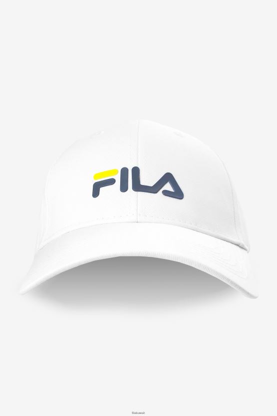 قبعة أبي فيلا بيضاء BX00H41022 أبيض FILA