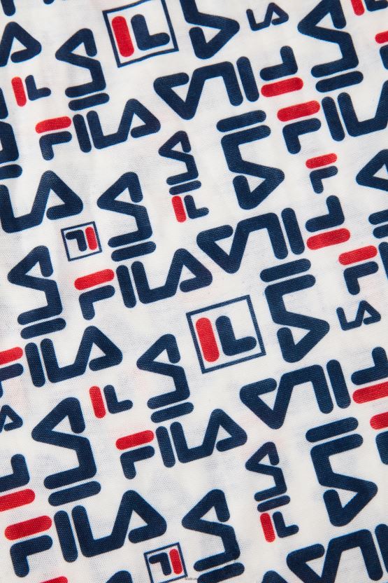 فيلا بيضاء متعددة الشعار المتكرر BX00H41030 أبيض متعدد FILA