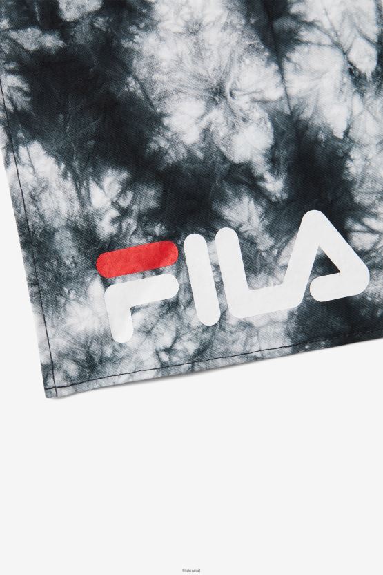 أسود/أبيض، أبيض وأسود، ربطة عنق صبغ باندانا فيلا BX00H41032 أسود/أبيض FILA