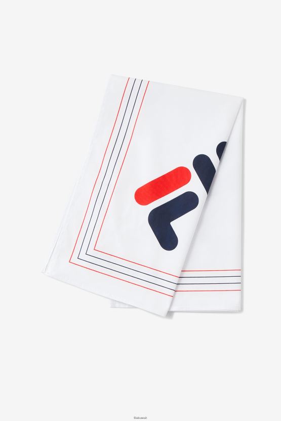 باندانا بيضاء متعددة الفيلا بشعار قطري BX00H41035 أبيض متعدد FILA