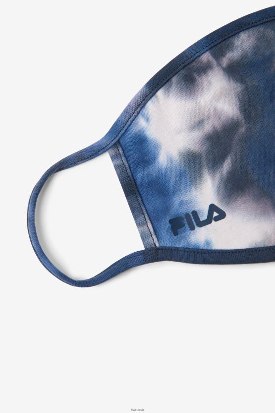 قناع وجه مصبوغ بصبغة ربطة عنق زرقاء من فيلا BX00H41036 صبغة ربطة عنق زرقاء FILA
