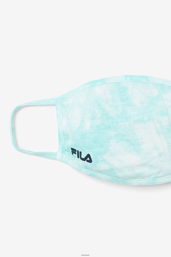 قناع وجه بصبغة ربطة عنق زرقاء مائية فيلا BX00H41038 صبغة ربطة عنق زرقاء مائية FILA