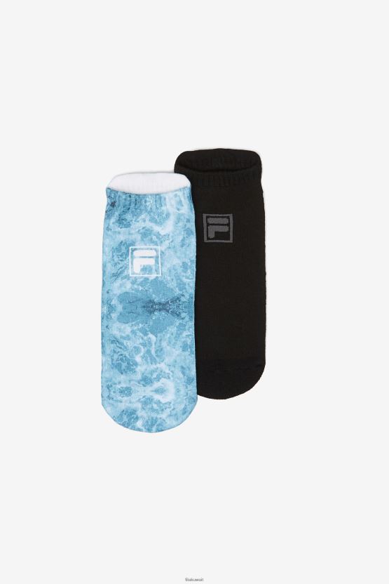 جوارب نسائية متعددة ذات قبضة مصبوغة، عبوة من قطعتين BX00H41080 متعدد FILA