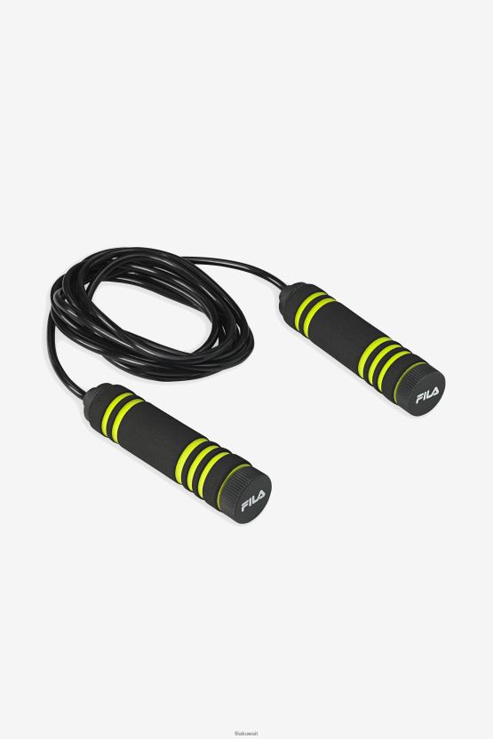 حبل سرعة قابل للتعديل من فيلا، أسود BX00H41099 أسود FILA