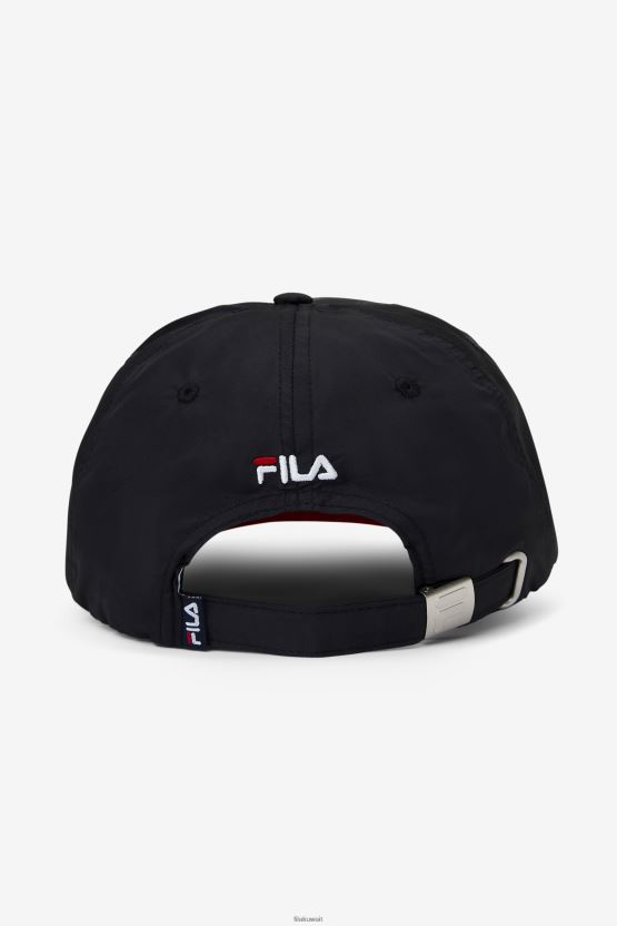 قبعة كرة البيسبول فيلا سوداء/حمراء BX00H41133 أسود أحمر FILA