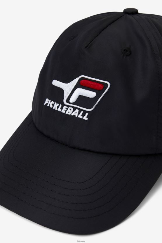 قبعة كرة البيسبول فيلا سوداء/حمراء BX00H41133 أسود أحمر FILA