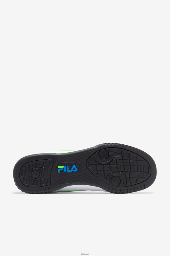 فيلا اللياقة البدنية الأصلية للرجال أبيض/أخضر/أسود BX00H412 أبيض / أخضر / أسود FILA