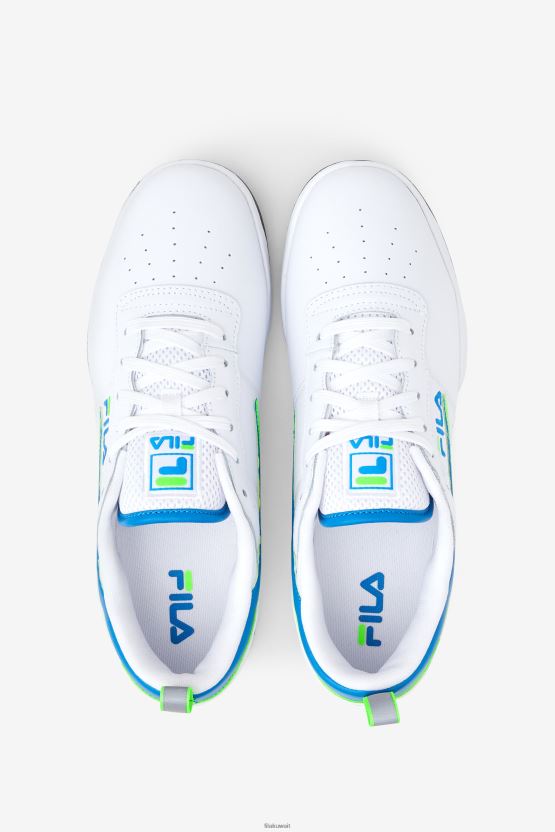 فيلا اللياقة البدنية الأصلية للرجال أبيض/أخضر/أسود BX00H412 أبيض / أخضر / أسود FILA