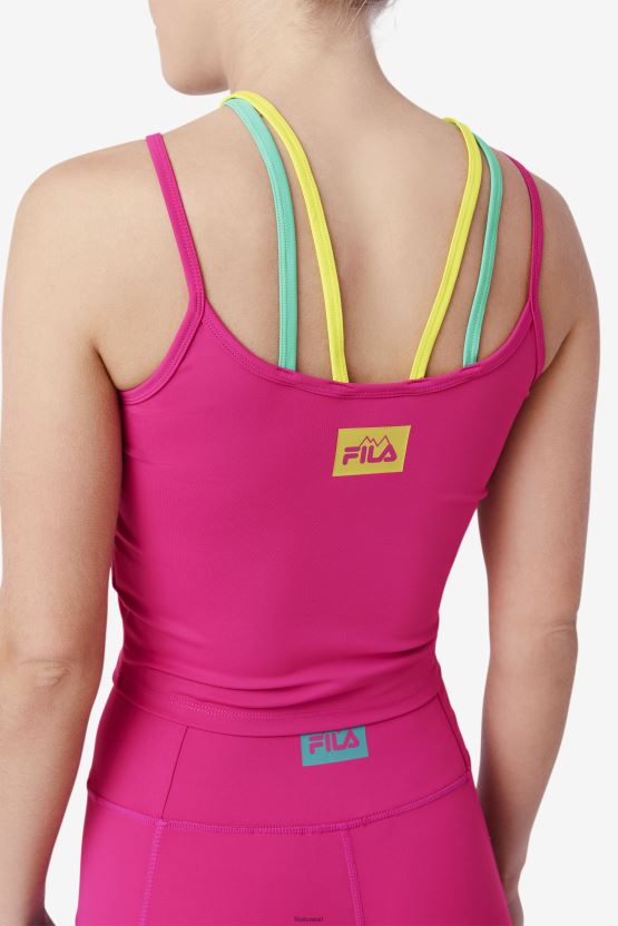 مهرجان فيلا سيسيليا للدبابات باللون الفوشيا BX00H41381 مهرجان الفوشيه FILA