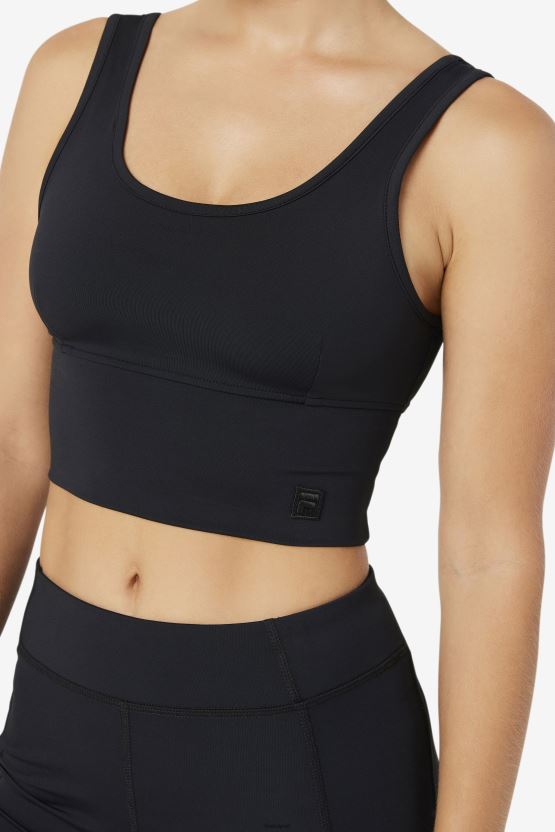 حمالة صدر كورا توب فيلا باللون الأسود BX00H41418 أسود FILA
