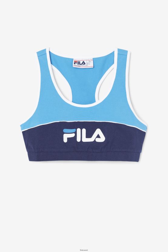 حمالة صدر كايري توب فيلا باللون الأزرق الفرنسي BX00H41442 الأزرق الفرنسي FILA