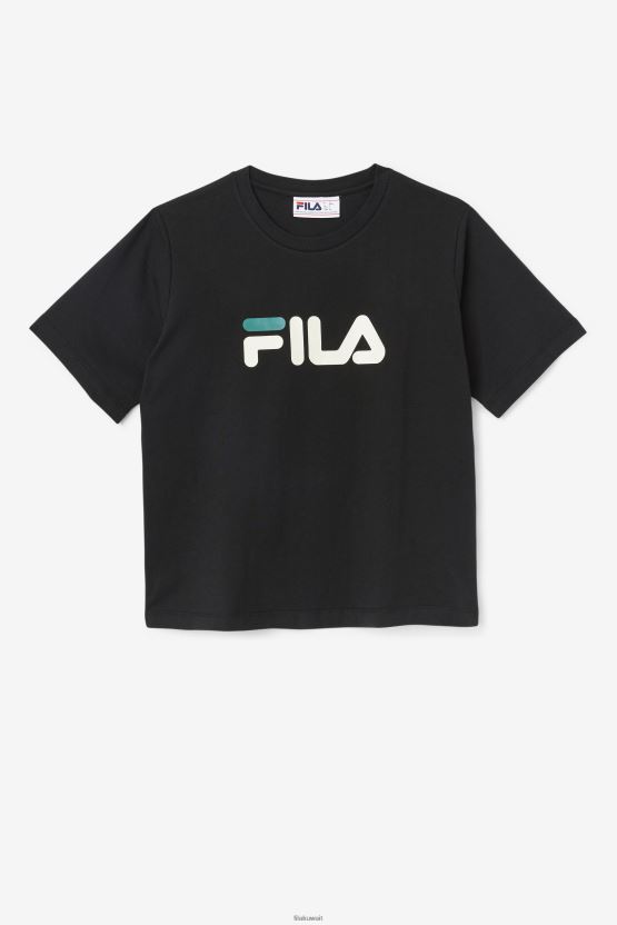 فيلا ثيا تي شيرت أسود BX00H41447 أسود FILA