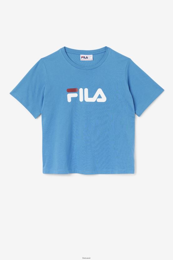 تي شيرت فيلا ثيا فالارتا أزرق/أبيض/راوند BX00H41453 فالارتا أزرق/أبيض/راوند FILA