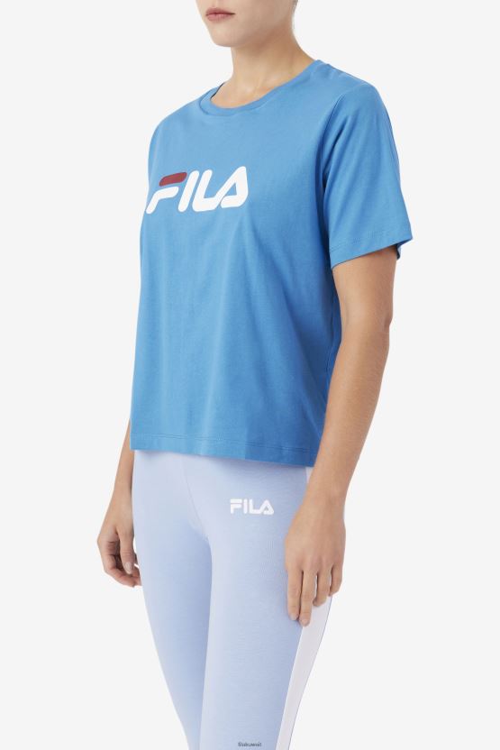 تي شيرت فيلا ثيا فالارتا أزرق/أبيض/راوند BX00H41453 فالارتا أزرق/أبيض/راوند FILA