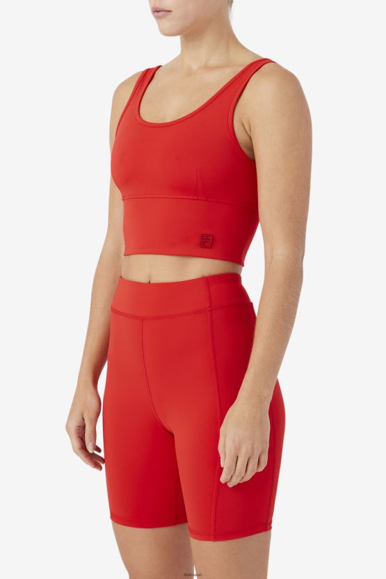 حمالة صدر كورا توب فيلا باللون الأحمر BX00H41460 أحمر FILA