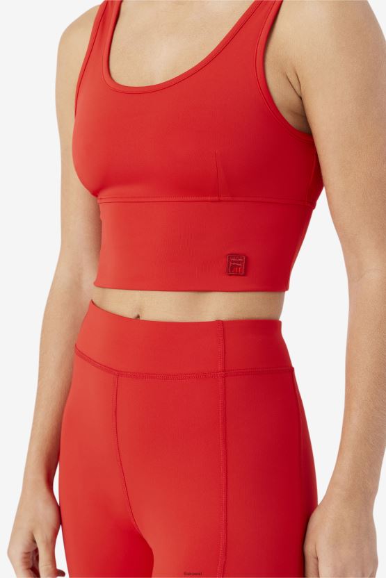 حمالة صدر كورا توب فيلا باللون الأحمر BX00H41460 أحمر FILA