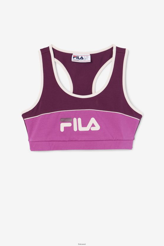 نبيذ العنب/روج/مجففات حمالة صدر كايري BX00H41482 نبيذ العنب/أحمر الشفاه/مجففات FILA