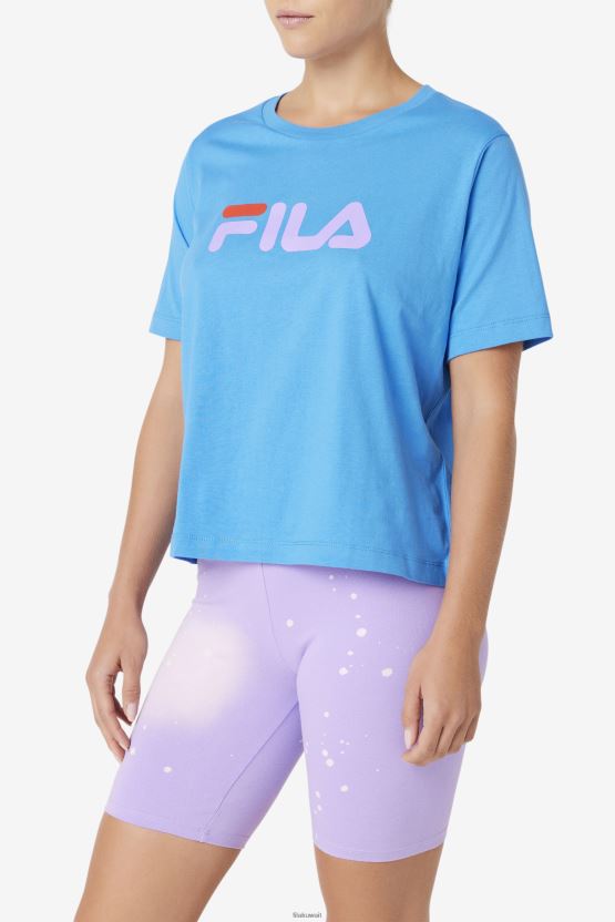 تي شيرت فيلا ثيا باللون الأزرق الفرنسي BX00H41483 الأزرق الفرنسي FILA