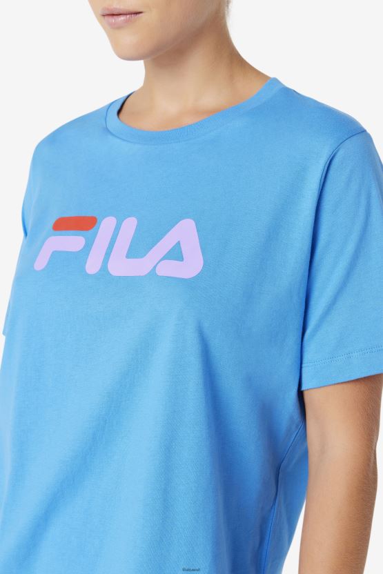 تي شيرت فيلا ثيا باللون الأزرق الفرنسي BX00H41483 الأزرق الفرنسي FILA
