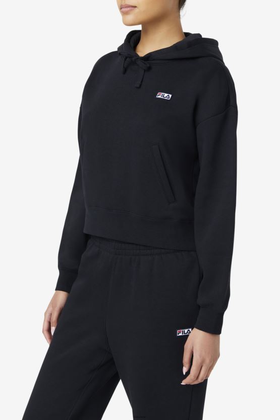 هودي مارينا فيلا باللون الأسود BX00H41492 أسود FILA