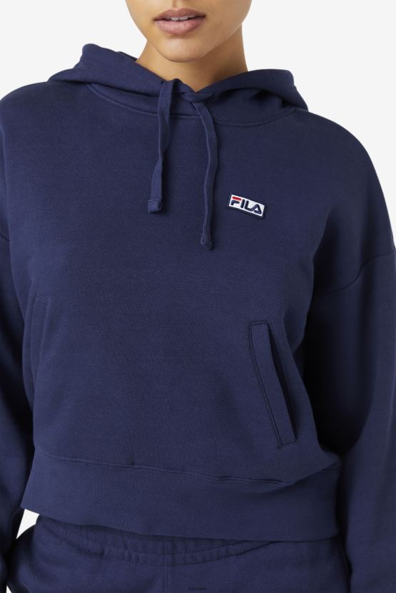 سترة بغطاء للرأس من فيلا مارينا BX00H41495 معطف طاووس FILA