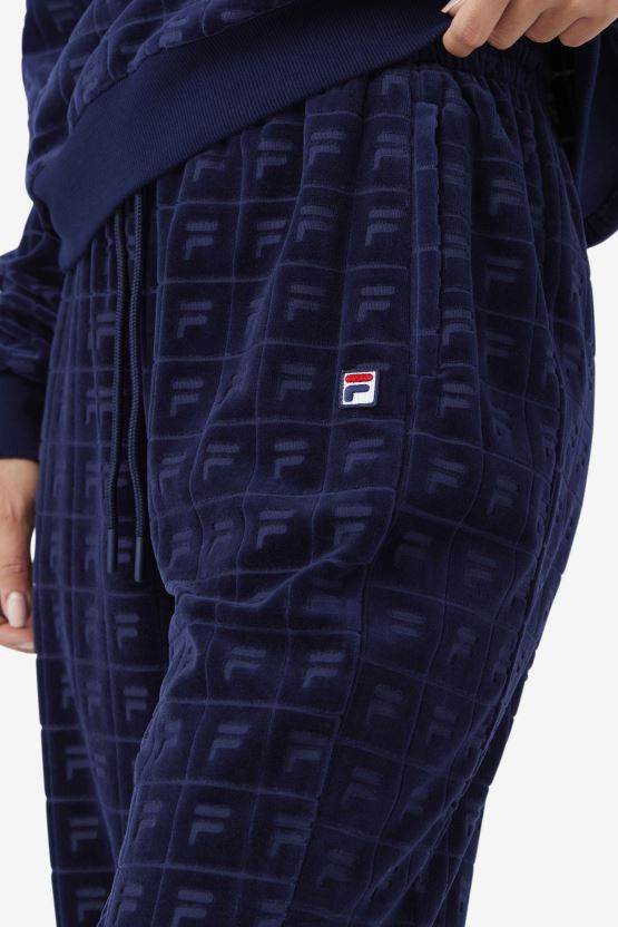 البحرية/الأحمر/الأبيض هيلين القطيفة جوغر فيلا BX00H41560 البحرية / الأحمر / الأبيض FILA