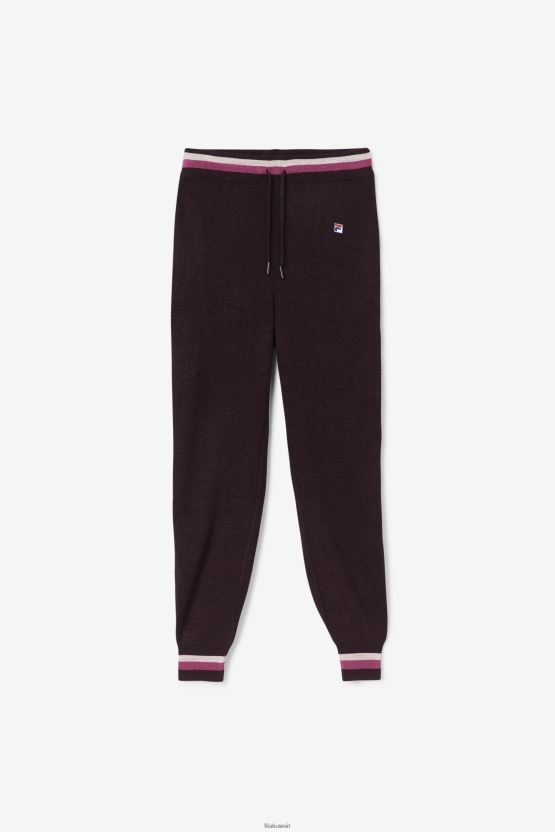 بنطلون منسوج من فيلا فرانكي عنب/أحمر/مجفف BX00H41561 نبيذ العنب/أحمر الشفاه/مجففات FILA